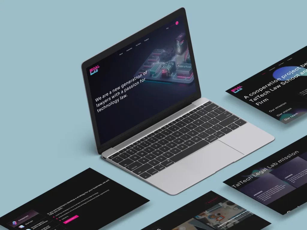 LegalLab-design pages by VDisain