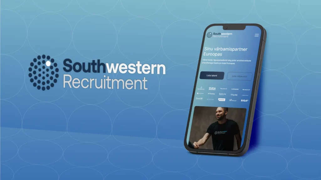 Southwestern Recruitment kampaania mobilsedmega ja logoga kujundes